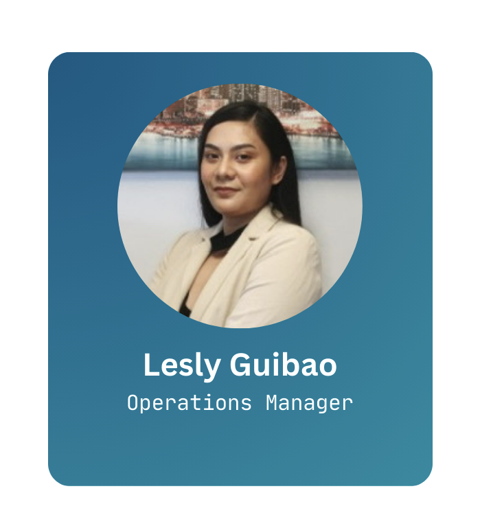 Lesley Guibao - Operations Manager